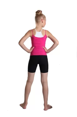 IceDress - Two-color Figure Skating Cami Top (Fuchsia And White) -Online Skating Store 4.1672310835 18717.1672314499