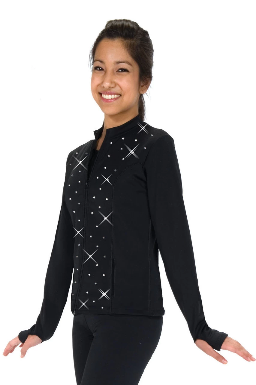 Jerry's 406 Crystal Fab Fleece Ice Skating Jacket 1 Jerry's 406 Crystal Fab Fleece Ice Skating Jacket