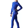 IceDress Figure Skating Outfit - Thermal - Minx (CornFlower With White)