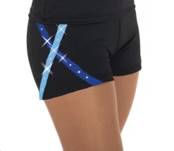 456 X-Bling Ice Skating Shorts Blue