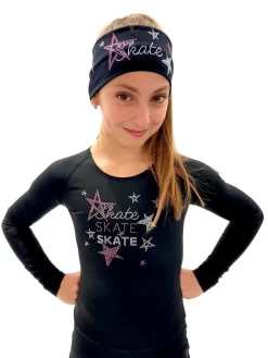 Elite Xpression - Black Skate Like A Star Top - Pink