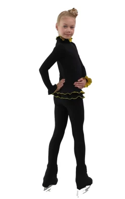 IceDress Figure Skating Outfit - Thermal - Minx (Black With Yellow) -Online Skating Store 46b15fda7306 84357 21735.1582471194