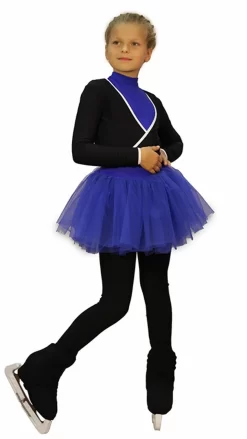 IceDress Figure Skating Outfit - Thermal - Fuete (Black, Blue)