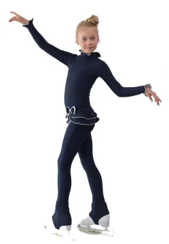 IceDress Figure Skating Outfit - Thermal - Minx (Dark Grey Blue With White) -Online Skating Store 479d924bed05 52089 04711.1582440977