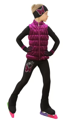 IceDress Figure Skating Vest - Thermal - Velvet (Fuchsia) -Online Skating Store 4 05412 55636 24282.1582487710