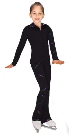 Criss Cross Poly/Spandex Stardust Sparkle Ice Skating Pants XP230 -Online Skating Store 4 16339.1667940538