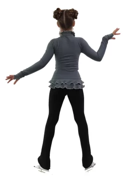 IceDress Figure Skating Pants - Thermal - Minx (Light Grey, Pink, Black) -Online Skating Store 4 90043 67033.1582487465