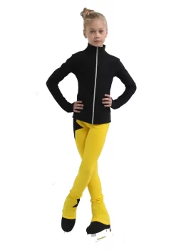 IceDress Figure Skating Jacket - Thermal - Disco Dance (Black With Yellow) -Online Skating Store 4 90199 93303 47759.1582516705