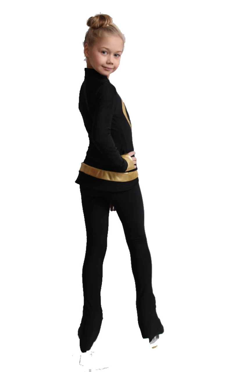 IceDress Figure Skating Outfit - Thermal - Tutti Frutti(15% OFF, Size CL, Black With Gold) 5 IceDress Figure Skating Outfit - Thermal - Tutti Frutti(15% OFF, Size CL, Black With Gold) - Image 5