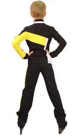 IceDress Figure Skating Outfit - Thermal - Crossover For Boys(Black, White And Yellow) -Online Skating Store 503474c8fc1d 84352 23620.1582449658