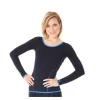 Mondor 34828 Long Sleeve Figure Skating Top Mesh & Color - Navy White (15% OFF)