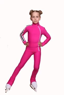 IceDress Figure Skating Jacket - Thermal - Olympus (Fuchsia With White Lamps) -Online Skating Store 537e4c63c3e4 76214 54390.1601469938