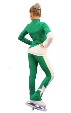 IceDress Figure Skating Outfit - Thermal - Space (Green With White) -Online Skating Store 53e0d3d980ec 08904 74974 12957.1582430746