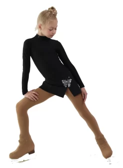 IceDress - Figure Skating Skirts - Rogue (Black With Butterfly ) -Online Skating Store 5742c631708c 73722 60813 62446.1582512693