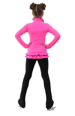 IceDress Figure Skating Jacket - Thermal - Minx (Hot Pink With Black) -Online Skating Store 5 74343 09773 04921.1582512290