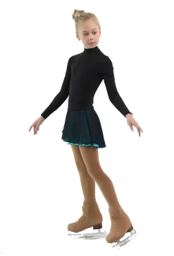 IceDress - Figure Skating Skirts - Harmony (Black With Turquoise ) -Online Skating Store 5aab3405a7b0 75916 43672.1582473258