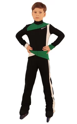 IceDress - Figure Skating Training Overalls For Boys - Skating (15% OFF, Size CXS, Black, Green And White)