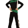IceDress - Figure Skating Training Overalls For Boys - Skating (Black, Green And White)