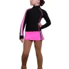 IceDress Figure Skating Jacket - Thermal - Olympus ( Black With Hot Pink)