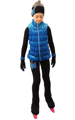 IceDress Figure Skating Outfit - Thermal - Velvet Butterfly With Vest (Blue) -Online Skating Store 6c460e2bdbe5 70490 44453 89445.1582429783