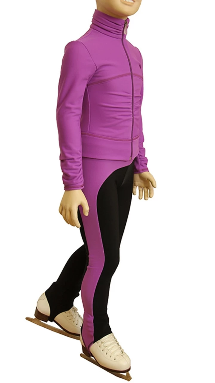IceDress Figure Skating Outfit - Thermal - Drape-2 (Purple) 1 IceDress Figure Skating Outfit - Thermal - Drape-2 (Purple)
