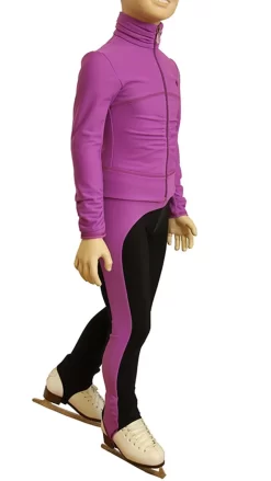 IceDress Figure Skating Thermal Pants - Drape-2 (Purple)