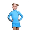 IceDress Figure Skating Jacket - Thermal - Olympus (Blue With Black Lamps)