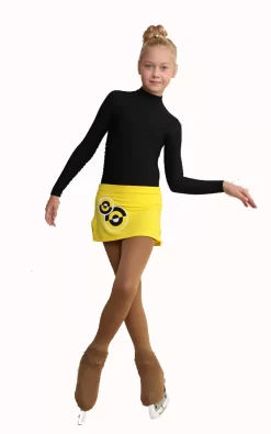 IceDress - Figure Skating Skirts - Bubble Gum (Yellow)