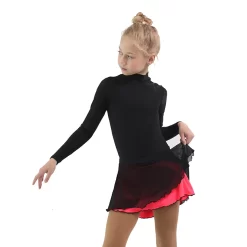 IceDress - Figure Skating Skirts - Harmony (Black With Hot Coral ) -Online Skating Store 77c5e0d4828f 07689 73262 83910.1582517174