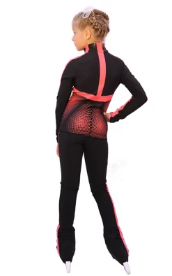 IceDress Figure Skating Pants- Jump (Black With Coral Stripes) -Online Skating Store 7b7b8330a926 21631 62172 90304 28348 01601 94698.1582457347