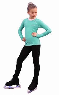 IceDress - Figure Skating Longsleeve (Mint With White)