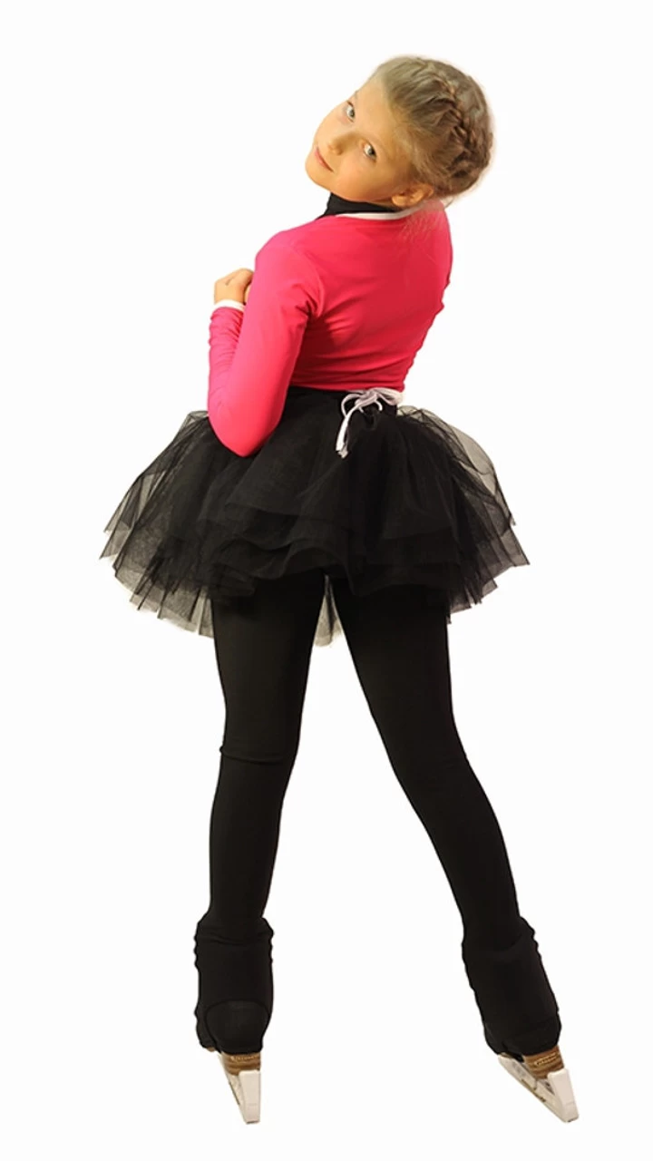 IceDress Figure Skating Outfit - Thermal - Fuete (Raspberry) 2 IceDress Figure Skating Outfit - Thermal - Fuete (Raspberry) - Image 2