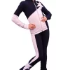 IceDress Figure Skating Outfit - Thermal - Space (Gray Blue Dark With White)