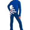 IceDress Figure Skating Outfit - Thermal - IceCode (Cornflower With White)