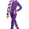 IceDress Figure Skating Outfit - Thermal - Cross-Roll (Purple With White)