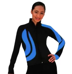 ChloeNoel J26 Swirls Figure Skating Jacket -Online Skating Store Blue 00027.1540223060