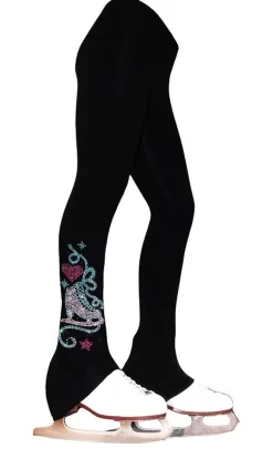 Ice Skating Pants With "Skate With Heart" Design