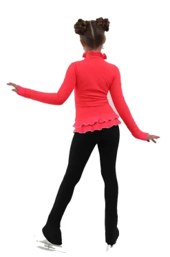 IceDress Figure Skating Jacket - Thermal - Minx (Coral, White. Black) -Online Skating Store IMG 7160 64570 87336.1582477606