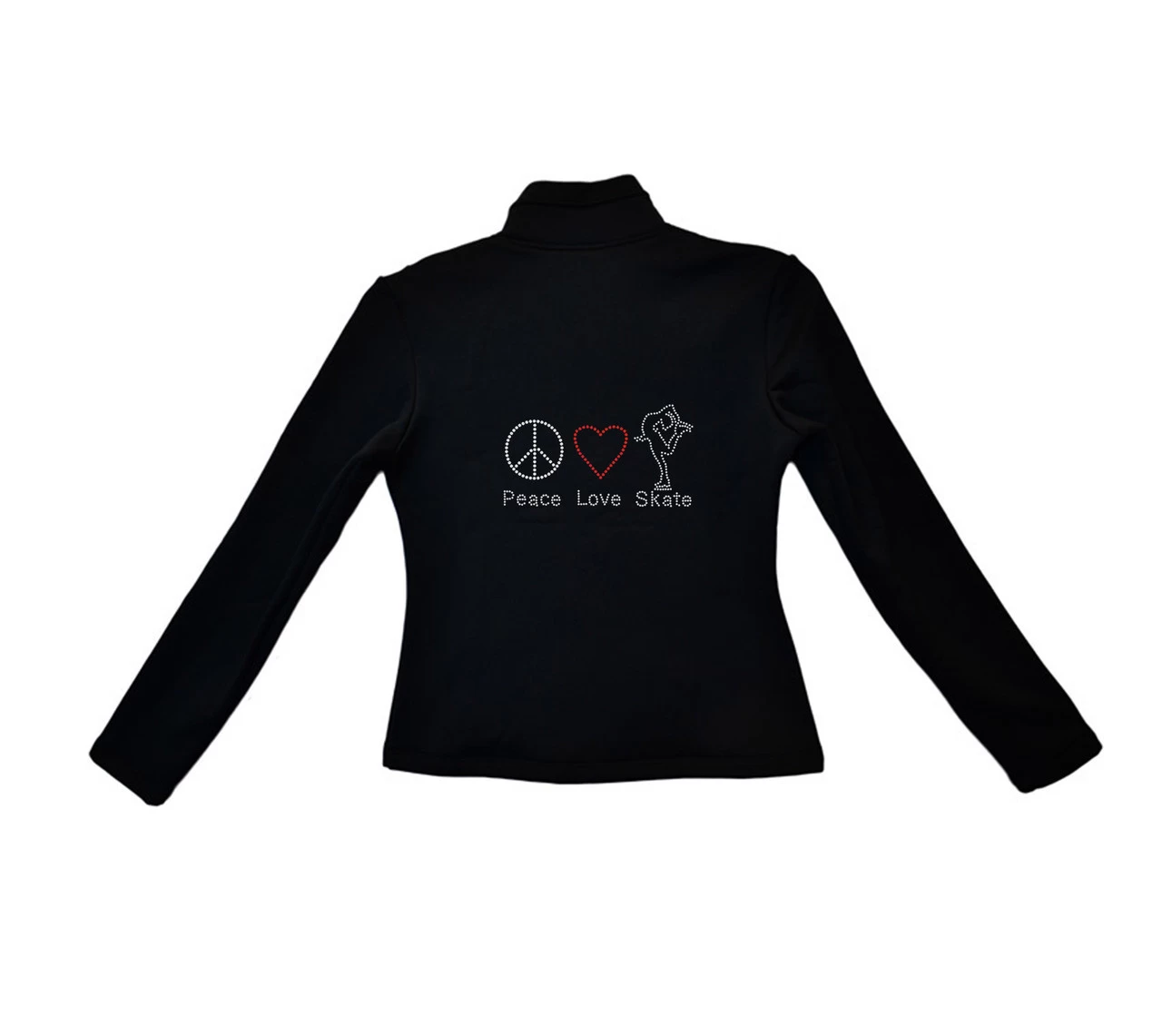 ChloeNoel Outfits - Figure Skating Pants P22 And J42 X Solid Polar Fleece Fitted Figure Skating Jacket - Peace Love Skate 2 (Clearance) 2 ChloeNoel Outfits - Figure Skating Pants P22 And J42 X Solid Polar Fleece Fitted Figure Skating Jacket - Peace Love Skate 2 (Clearance) - Image 2