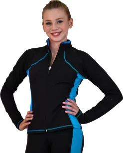 ChloeNoel JS08 Supplex Rider Style Figure Skating Jacket -Online Skating Store JS08 TQ small 36098.1666907381