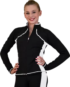 ChloeNoel JS08 Supplex Rider Style Figure Skating Jacket -Online Skating Store JS08 WW crystals web 84951.1666907381