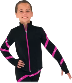 Chloe Noel JS106P Elite Polartec Spiral Fleece Figure Skating Jacket With Crystals -Online Skating Store JS106P CP 31795.1553342494