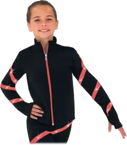 Chloe Noel JS106P Elite Polartec Spiral Fleece Figure Skating Jacket With Crystals -Online Skating Store JS106P CR 40887.1553342494