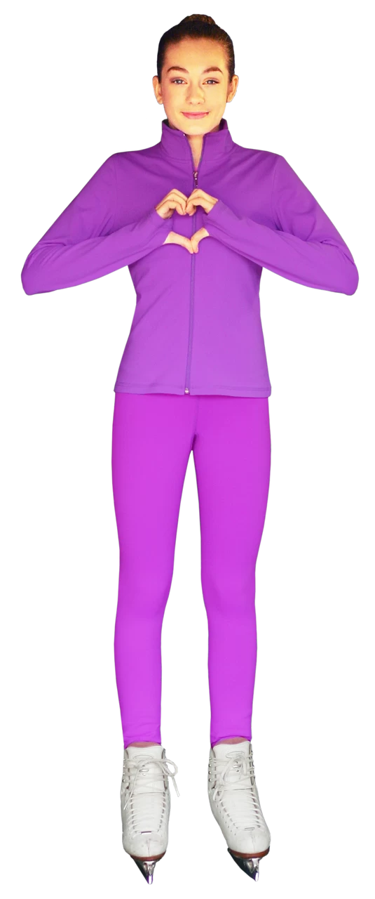 ChloeNoel JS735 Solid Color Elite Figure Skating Jacket W/ Thumb Holes 4 ChloeNoel JS735 Solid Color Elite Figure Skating Jacket W/ Thumb Holes - Image 4