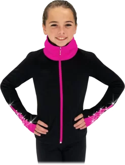 Chloe Noel JS883P Contract Elite Polartec Spiral Fleece Figure Skating Jacket With Crystals -Online Skating Store JS883P CP 68012.1655362100