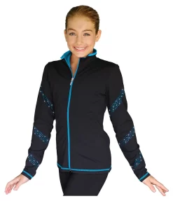 ChloeNoel JS96 Crystal Spiral Figure Skating Jacket
