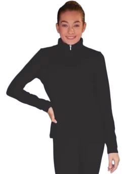 ChloeNoel JT811 Solid Fleece Fitted Elite Figure Skating Jacket W/ Thumb Holes