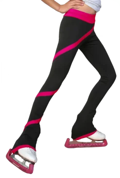 ChloeNoel P636F Spiral Light Weight Fleece Figure Skating Pants