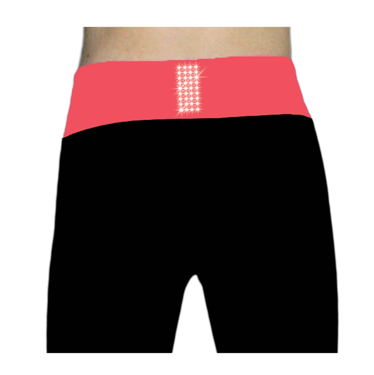 ChloeNoel PS792 3" Waist Band Black/Color Cuffs Elite Figure Skating Pants & Front Pocket & Swarovski Crystal Block 6 ChloeNoel PS792 3" Waist Band Black/Color Cuffs Elite Figure Skating Pants & Front Pocket & Swarovski Crystal Block - Image 6