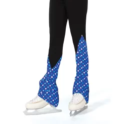 Jerry's S120 Dot Com Inset Ice Skating Leggings Blue Dots